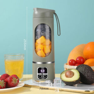 portable wireless juicer cup 450ml 12 blade stainless steel