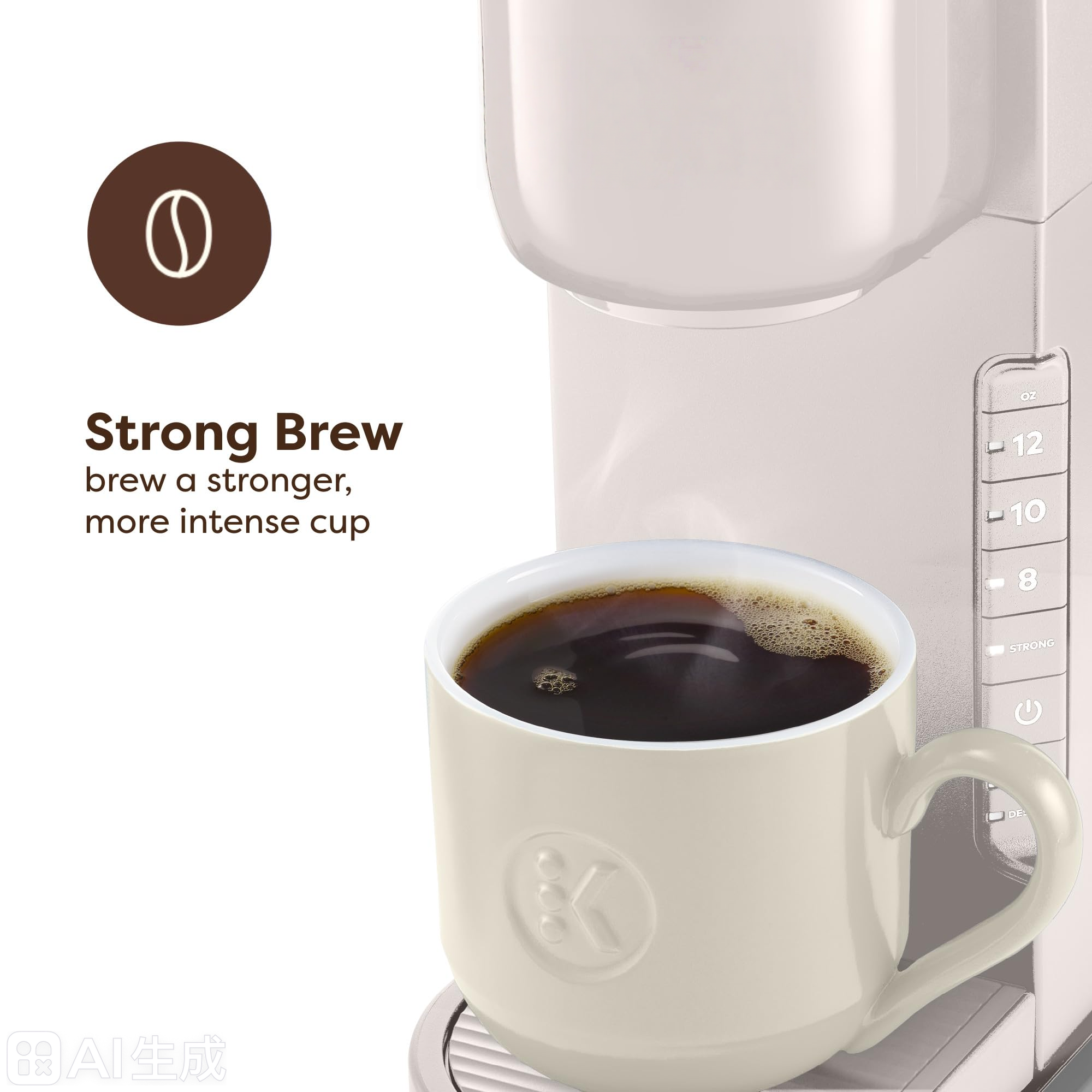 single serve coffee brewer for cup pods, fast brewing in rose gold, 5 cup sizes single serve coffee brewer for cup pods, fast brewing in rose gold, 5 cup sizes