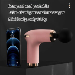 mini deep tissue muscle massage gun | portable percussion massager with long lasting battery for pain relief & recovery