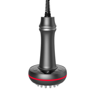30 smooth massage nodes electric scrubber with 9 level temperature display, microcurrent & heat therapy for body shaping & muscle relief