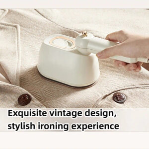 mini vintage garment steamer, 2 in 1 flat & hanging ironing, 100ml water tank, portable travel steamer for all fabrics