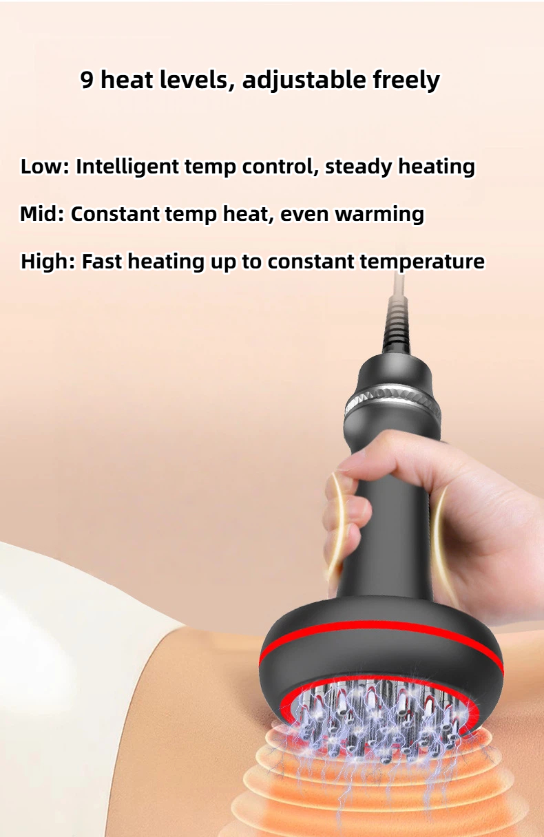30 smooth massage nodes electric scrubber with 9 level temperature display, microcurrent & heat therapy for body shaping & muscle relief 30 smooth massage nodes electric scrubber with 9 level temperature display, microcurrent & heat therapy for body shaping & muscle relief