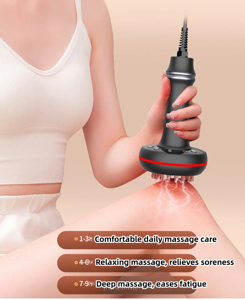 30 smooth massage nodes electric scrubber with 9 level temperature display, microcurrent & heat therapy for body shaping & muscle relief 30 smooth massage nodes electric scrubber with 9 level temperature display, microcurrent & heat therapy for body shaping & muscle relief