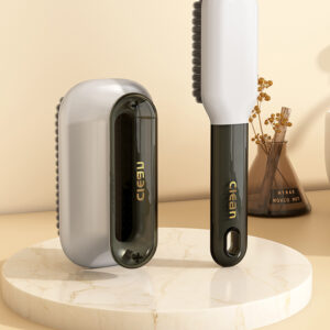 shoe brush with medium stiffness bristles for cleaning shoes
