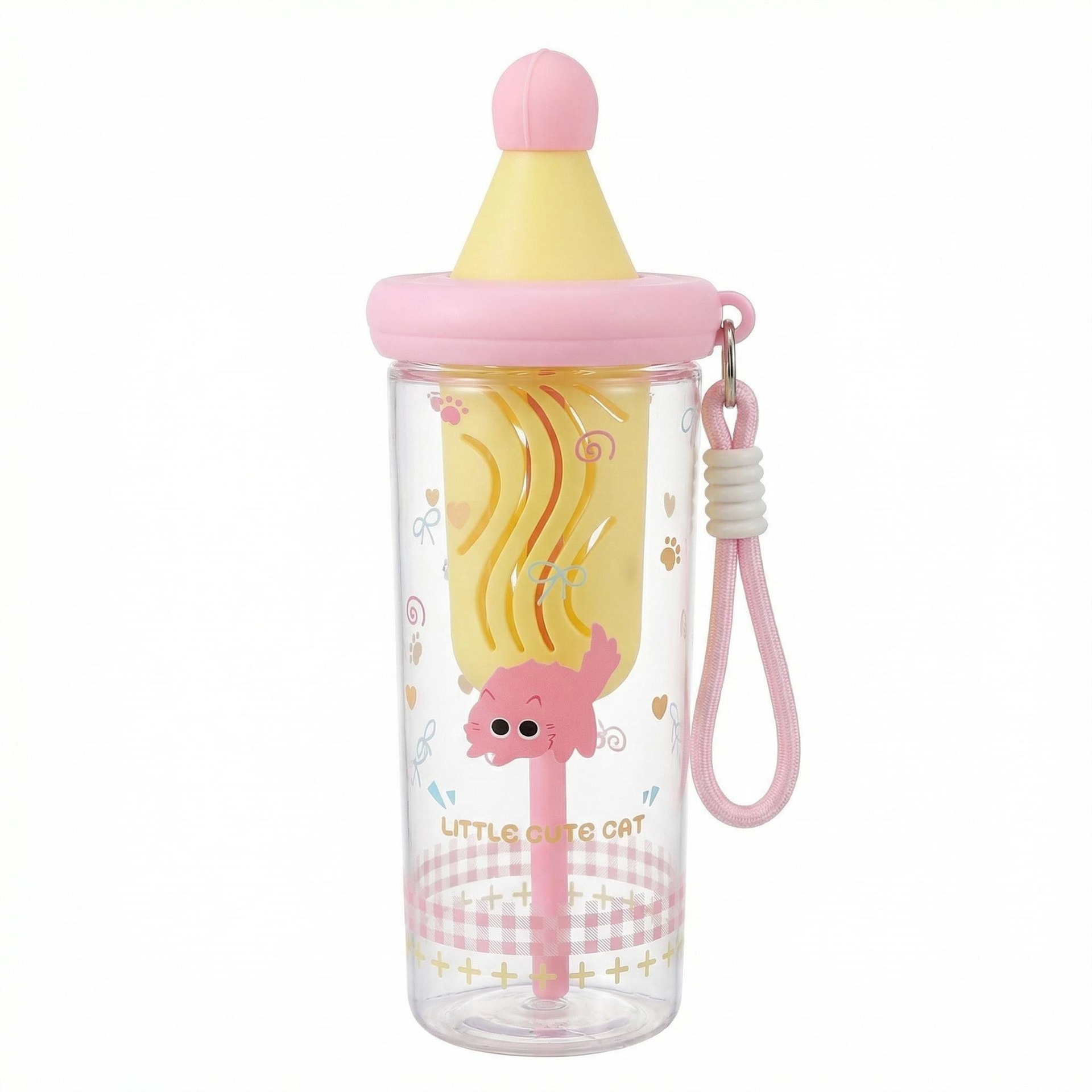 cute puppy water bottle with tea infuser, 500ml portable leakproof tritan bottle with straw & carry strap, bpa free reusable drinkware for school, office, travel, gift for girls kids cute puppy water bottle with tea infuser, 500ml portable leakproof tritan bottle with straw & carry strap, bpa free reusable drinkware for school, office, travel, gift for girls kids